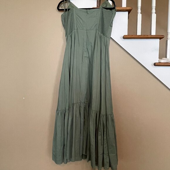 Abercrombie & Fitch Tie-Strap Tiered Maxi Dress  sz L - Picture 6 of 6